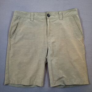 Prana Mens Shorts Size 31 Army Green Rotham Board Short 9" Inseam Quick Dry UPF